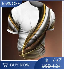 Men’s 3D Stripe Crewneck T-Shirt