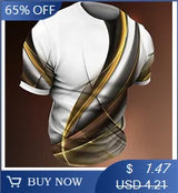 Men’s 3D Stripe Crewneck T-Shirt