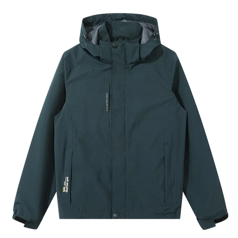 Men's Plus Size Waterproof Windbreaker