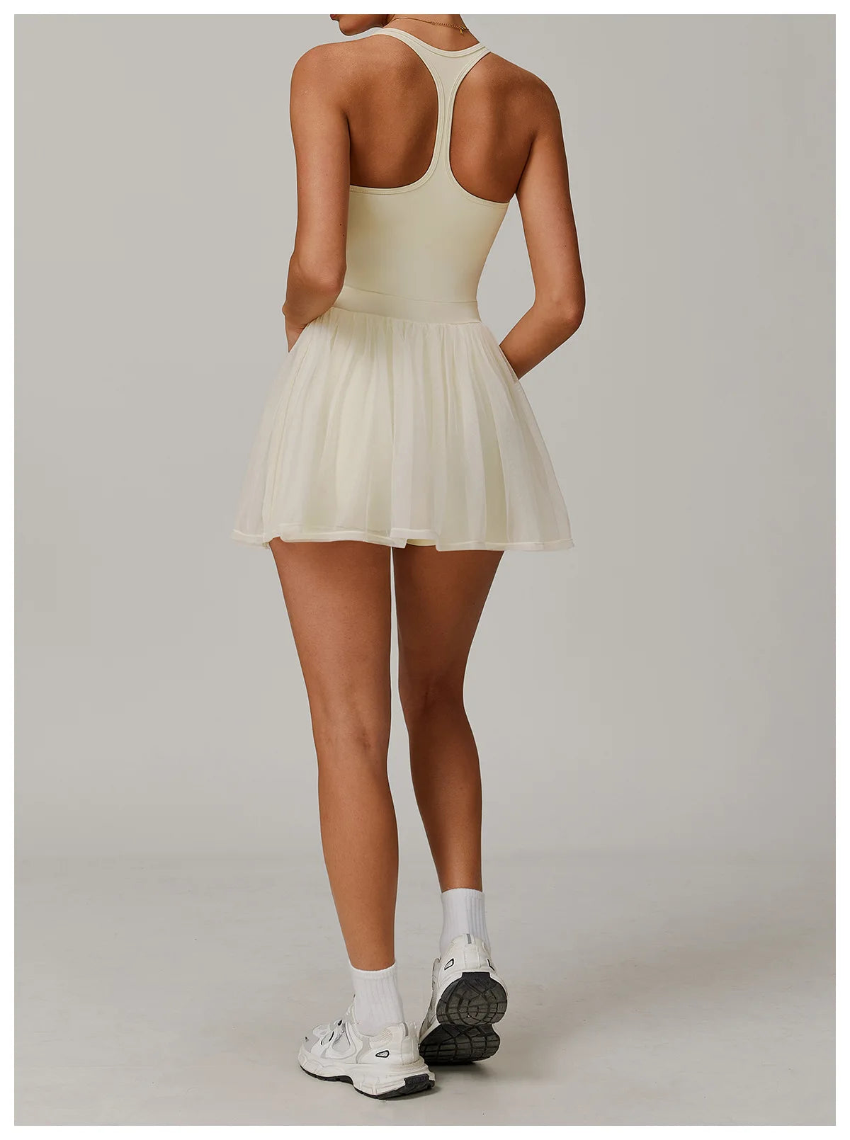 Women Mesh Breathable Tennis Skirt