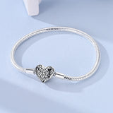 Sterling Silver Heart Bracelet
