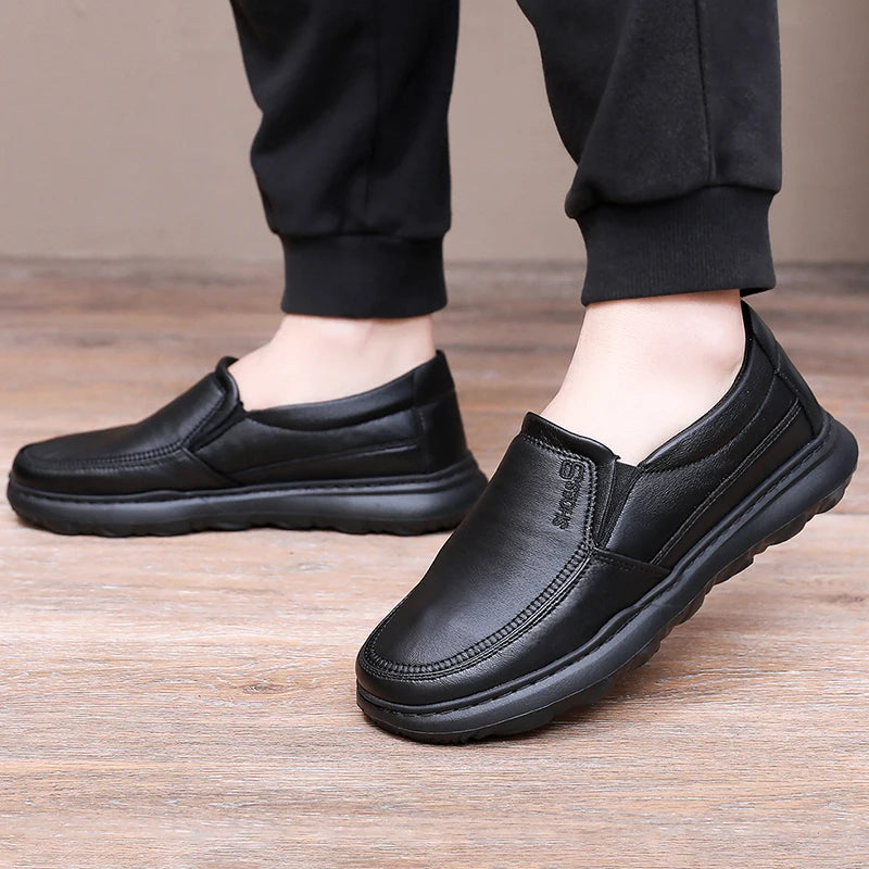 Men’s Light Leather Casual Loafers