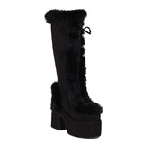 Platform Fur Boots