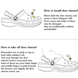 Women Funny Eye Shoe Charms Cute Accessories