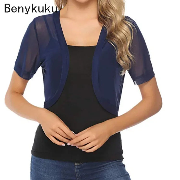 Summer Tulle Bolero Shrug Cropped Jacket