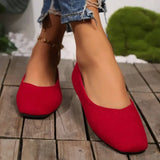 Women’s Square Toe Shallow Casual Ballet Flats