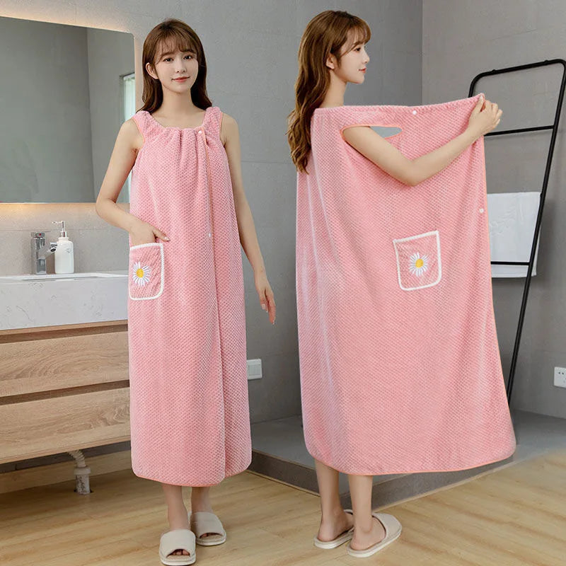 Wearable Bath Towel Wrap