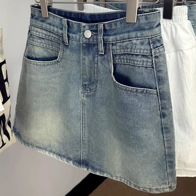 AllureForm™ – Slim High-Waisted Skirt (Elegant Korean A-Line Fit)
