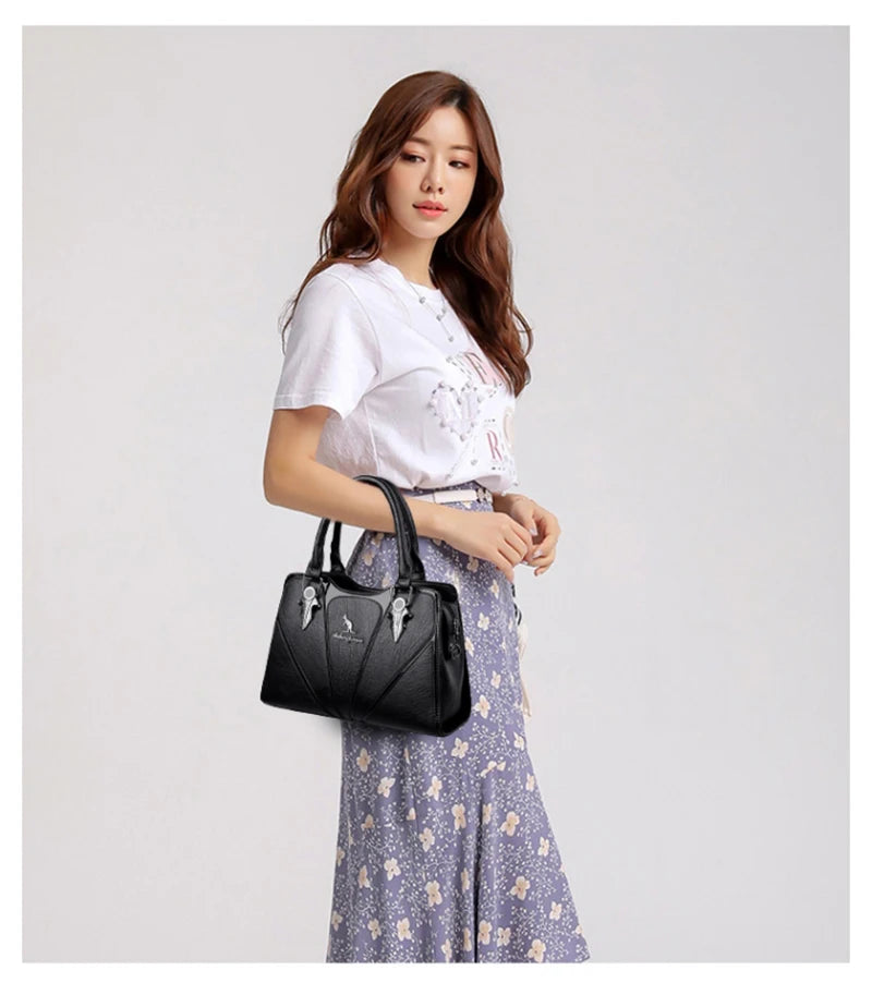 Classic Leather Crossbody Bag