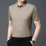 Men Stretch Short Sleeve Shirt