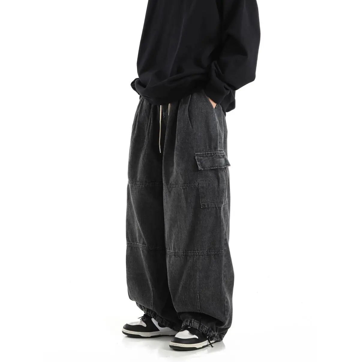 Men Y2K Baggy Cargo Jeans