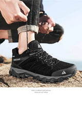 Men Leather Outdoor Trekking Shoes