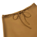 Women Satin Silk Mini Skirt