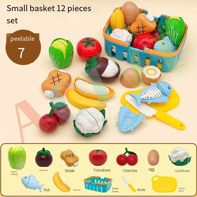 Kids Pretend Play Kitchen Food Set