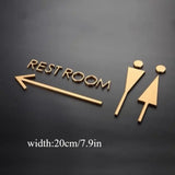 Luxury Acrylic Washroom Sign