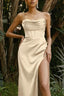 Scarlet Satin Corset Dress
