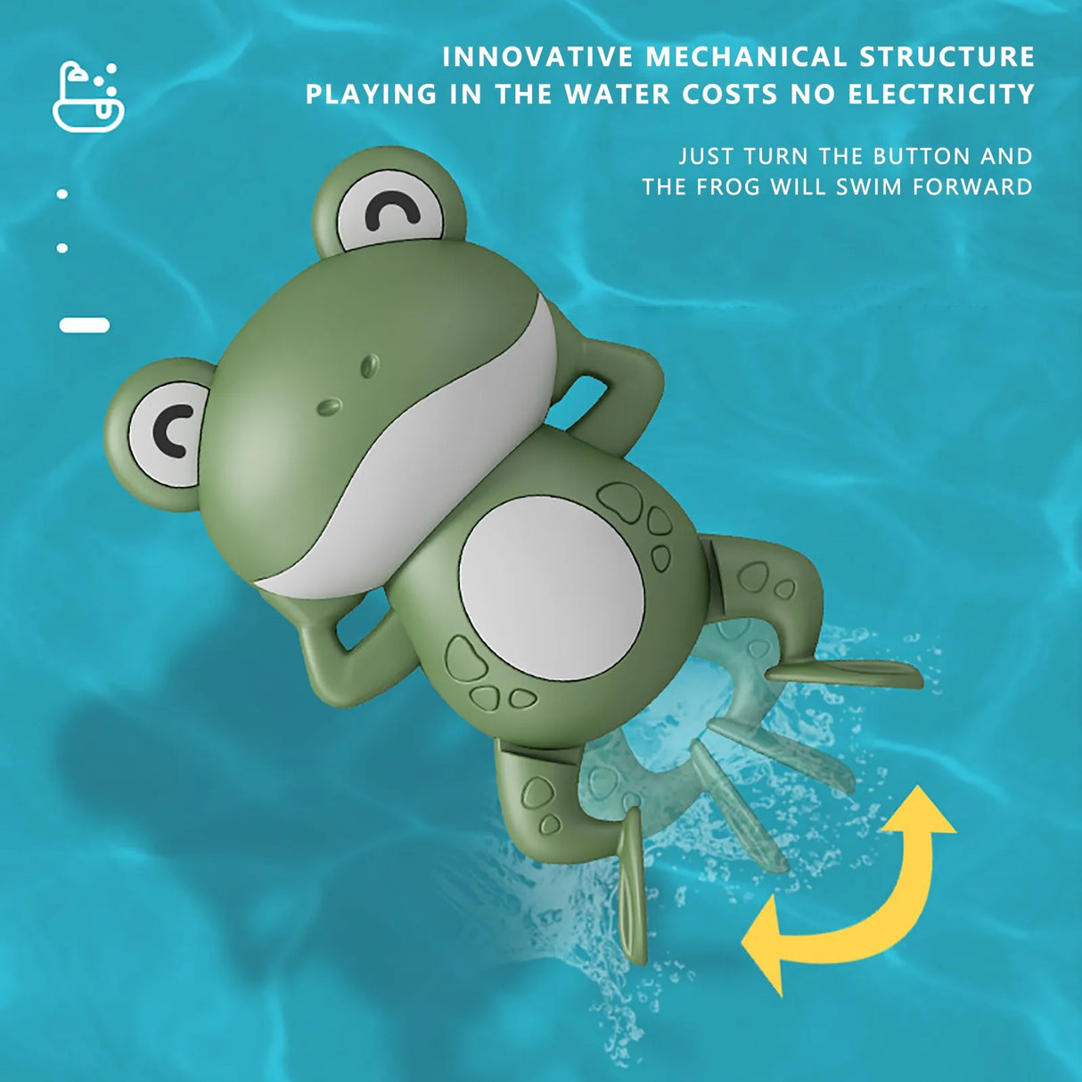 Baby Bath Toys – Frog Clockwork