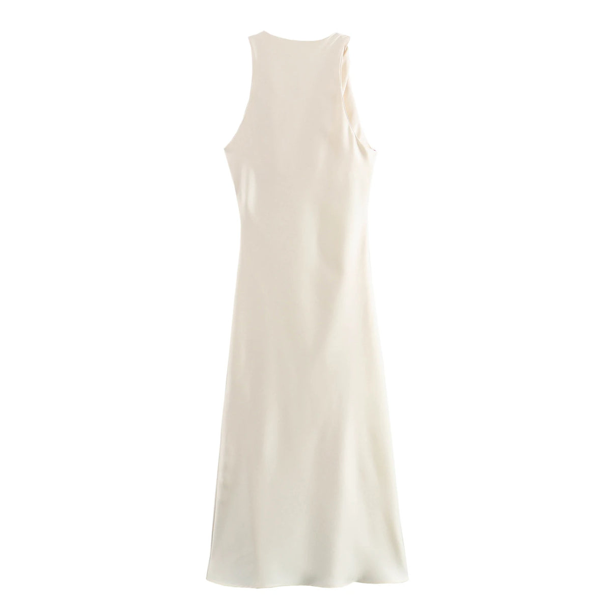 Luxe Satin Midi Elegance Dress