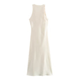 Luxe Satin Midi Elegance Dress