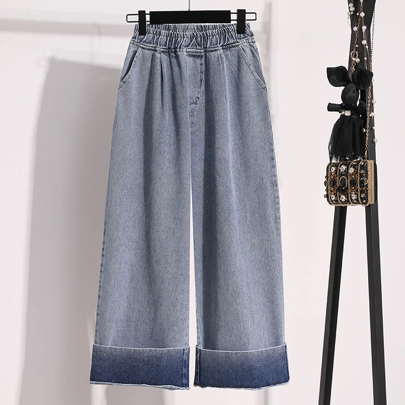Women's Plus Size Wide Leg Jeans 2025
