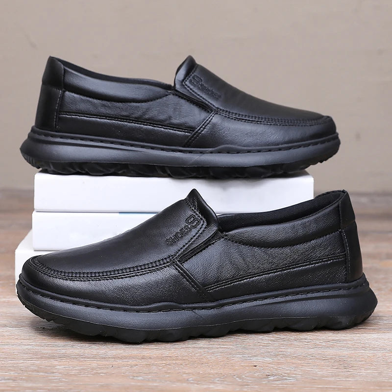 Men’s Light Leather Casual Loafers