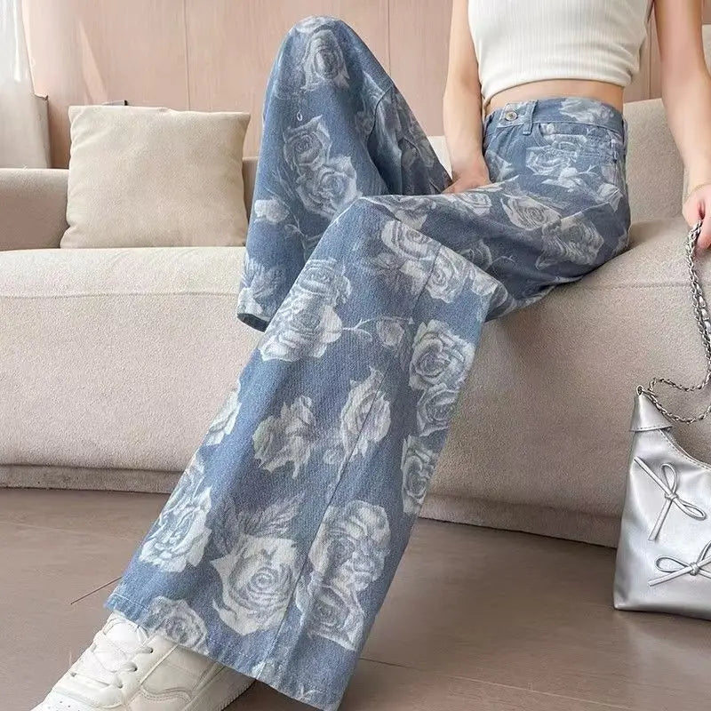 High Waist Slim Street Style Jeans