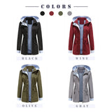 Purple Hooded Waterproof Women's Jacket – Spring Office Outerwear