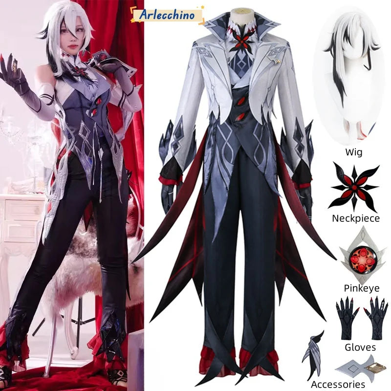 Arlecchino Genshin Impact Fatui Cosplay Outfit