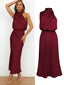 Women's Silk Satin Evening Dress