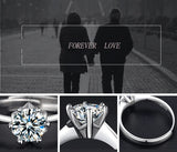 925 Sterling Silver Zircon Ring Set