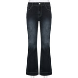 FlareRush™ – 90s Low Waist Cargo Pants (Vintage Y2K, Korean Flare)