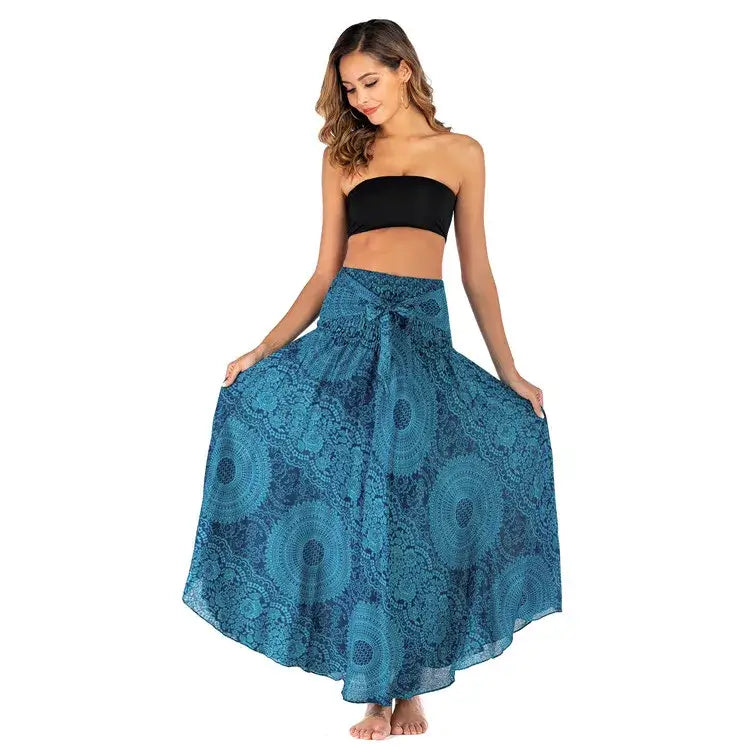 Women Vintage Plaid Button Midi Skirt