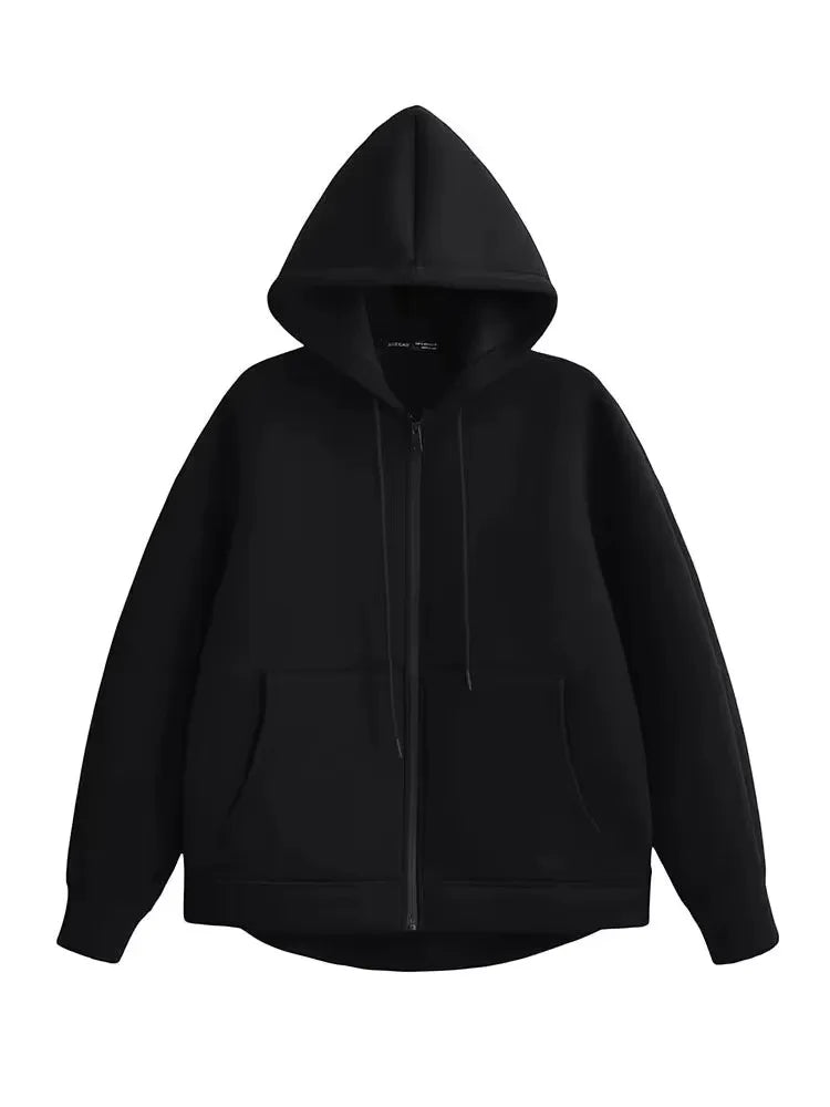 Women's Oversized Zip Hoodie Jacket