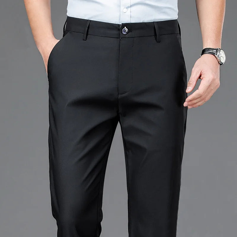 Men Black Smart Trousers