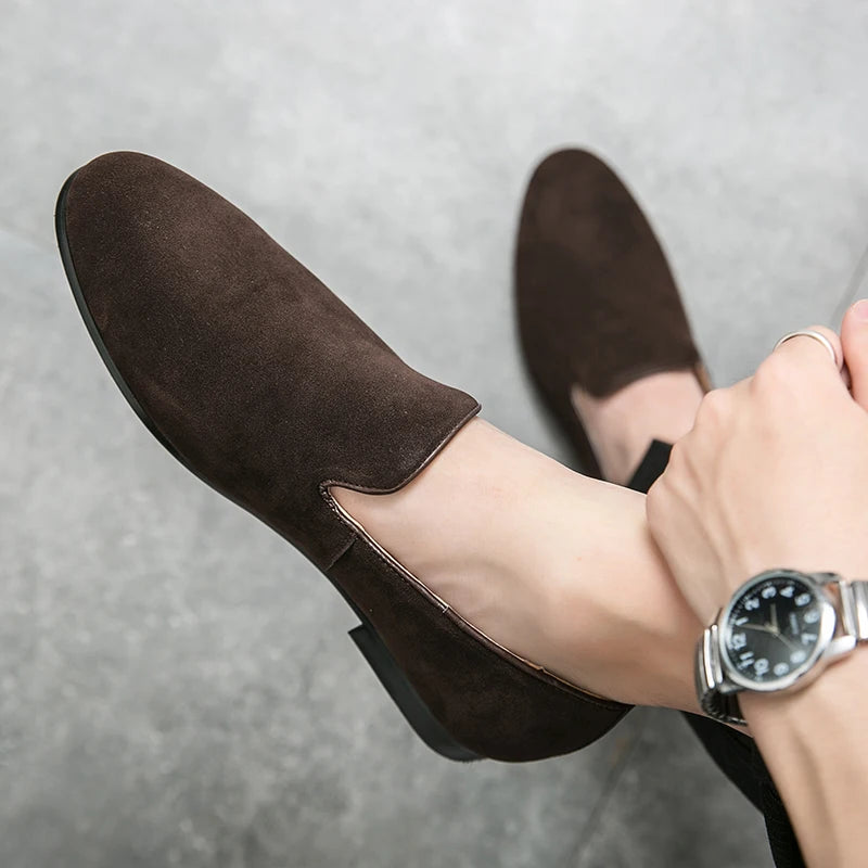 Men’s Suede Driving Mules