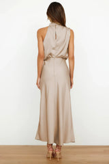 Women's Silk Satin Evening Dress