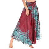 Women Vintage Plaid Button Midi Skirt