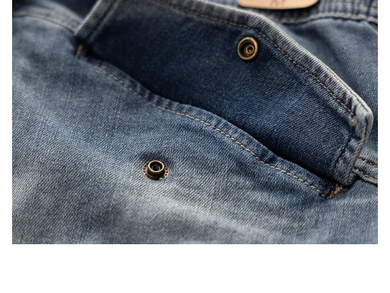 Men’s Classic Washed Blue Jeans