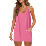 Women Sleeveless Tennis Onesie
