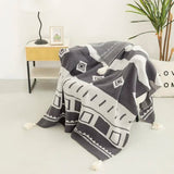 Bohemian Knit Sofa Blanket