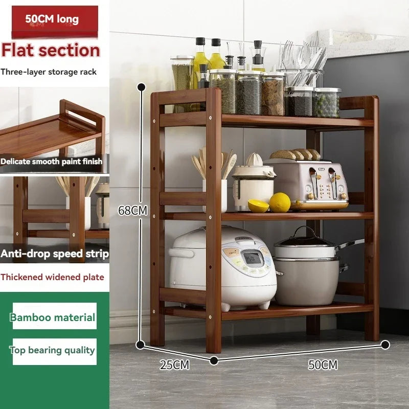 Multi-Layer Floor Standing Kitchen Shelf