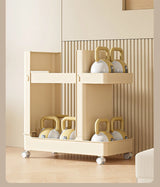 Slim Home Storage Cart Rack