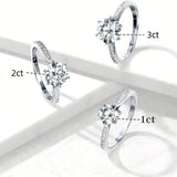 Sterling Silver Solitaire Ring