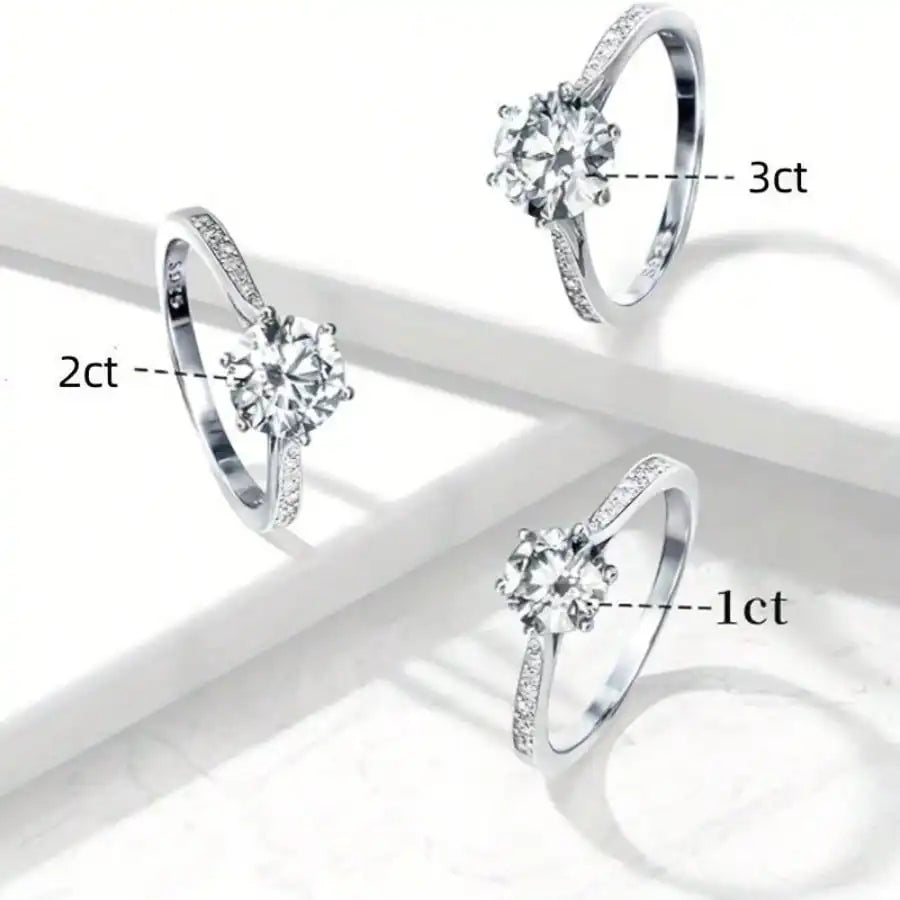 Sterling Silver Solitaire Ring