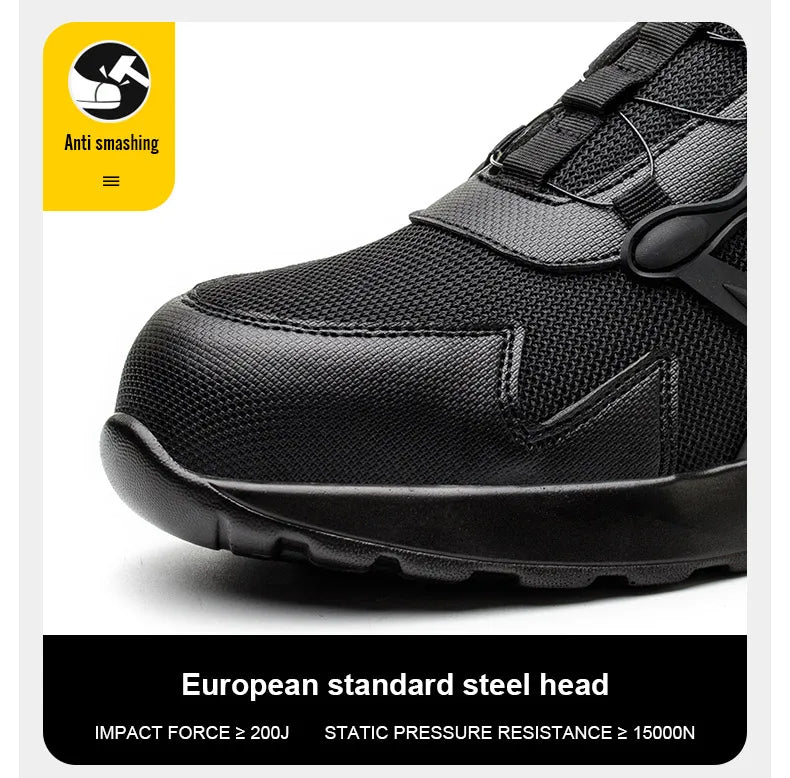 Men Air Cushion Safety Sneakers