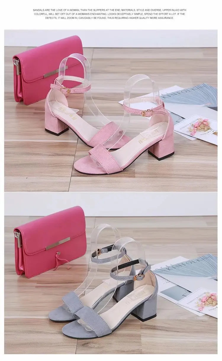 Elegant Low Block Heel Sandals – 2025