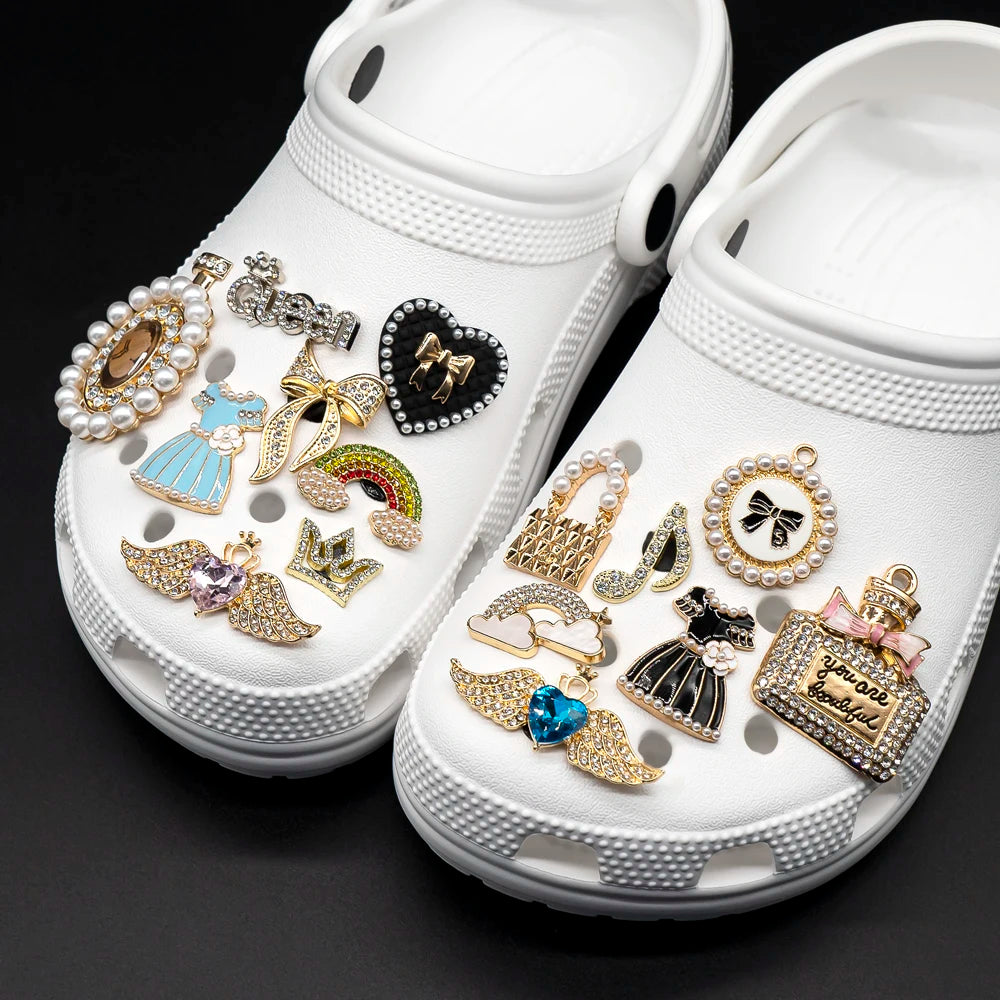 Women Metal Designer Shoe Charms Accessories