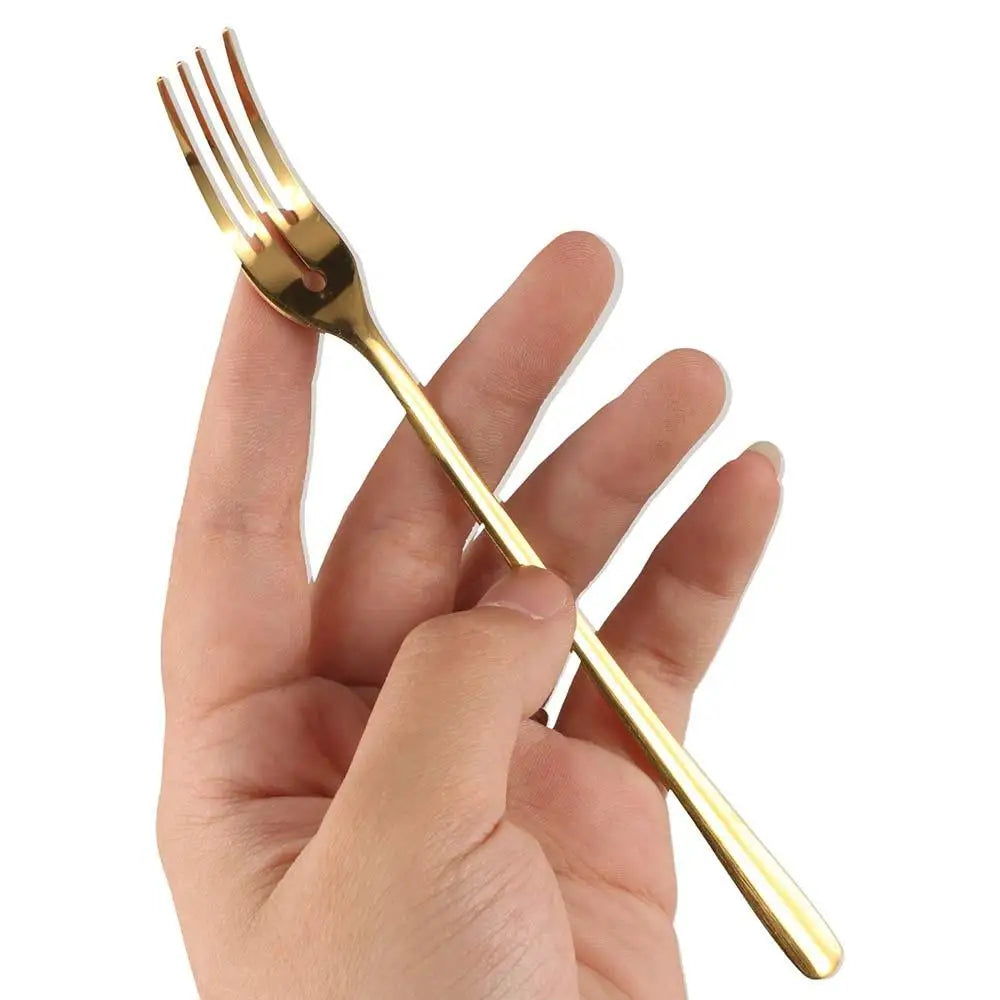 Stainless Steel Long Handle Dessert Forks