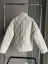 Vintage Quilted High Collar Women's Jacket