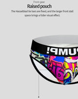 Men's Sexy Graffiti Briefs – Low Waist Jockstrap